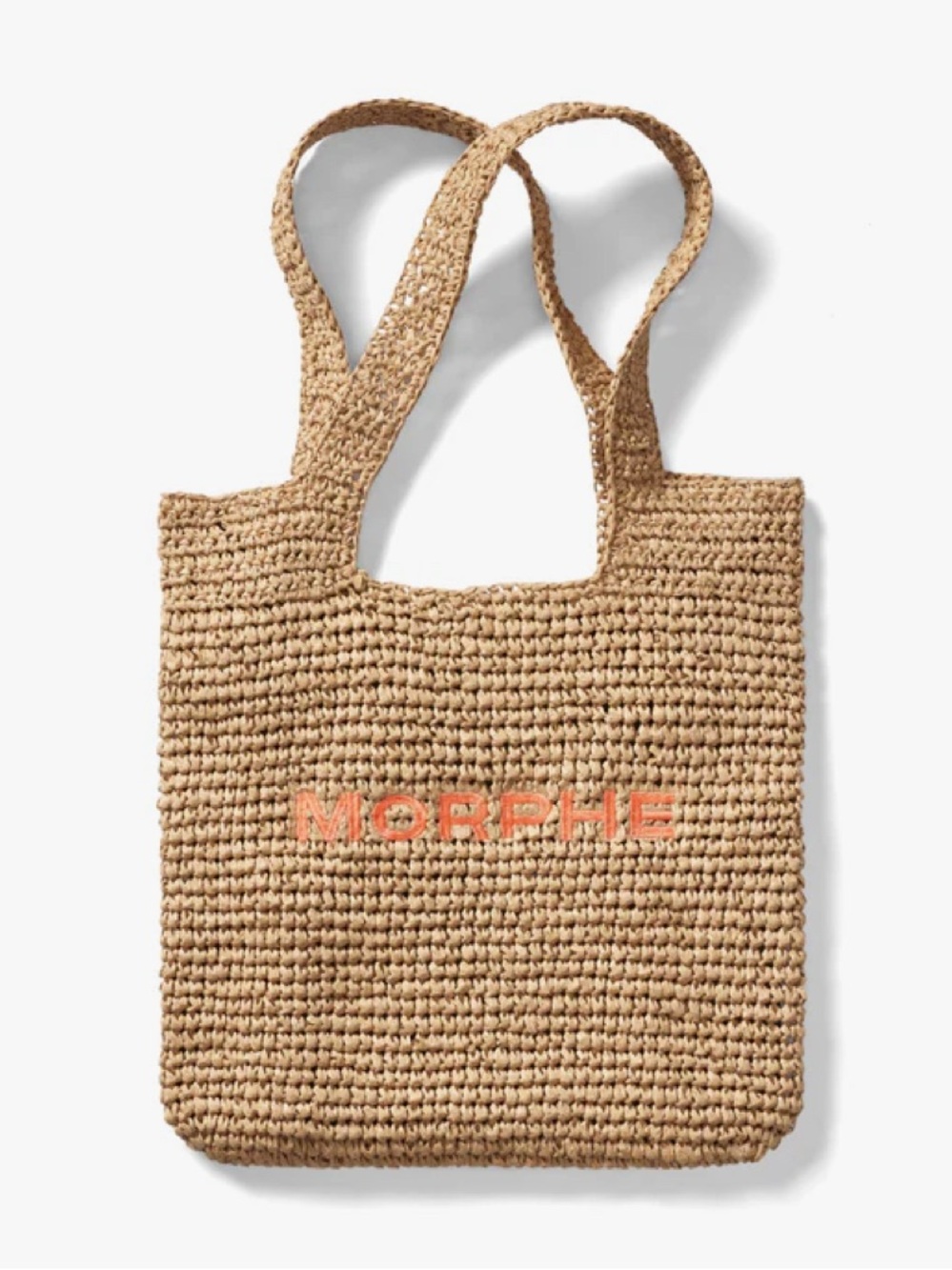 Natural Straw Bag w Coral Logo MORPHE RAFFIA TOTE BAG - ORANGE
LIMITED EDITION